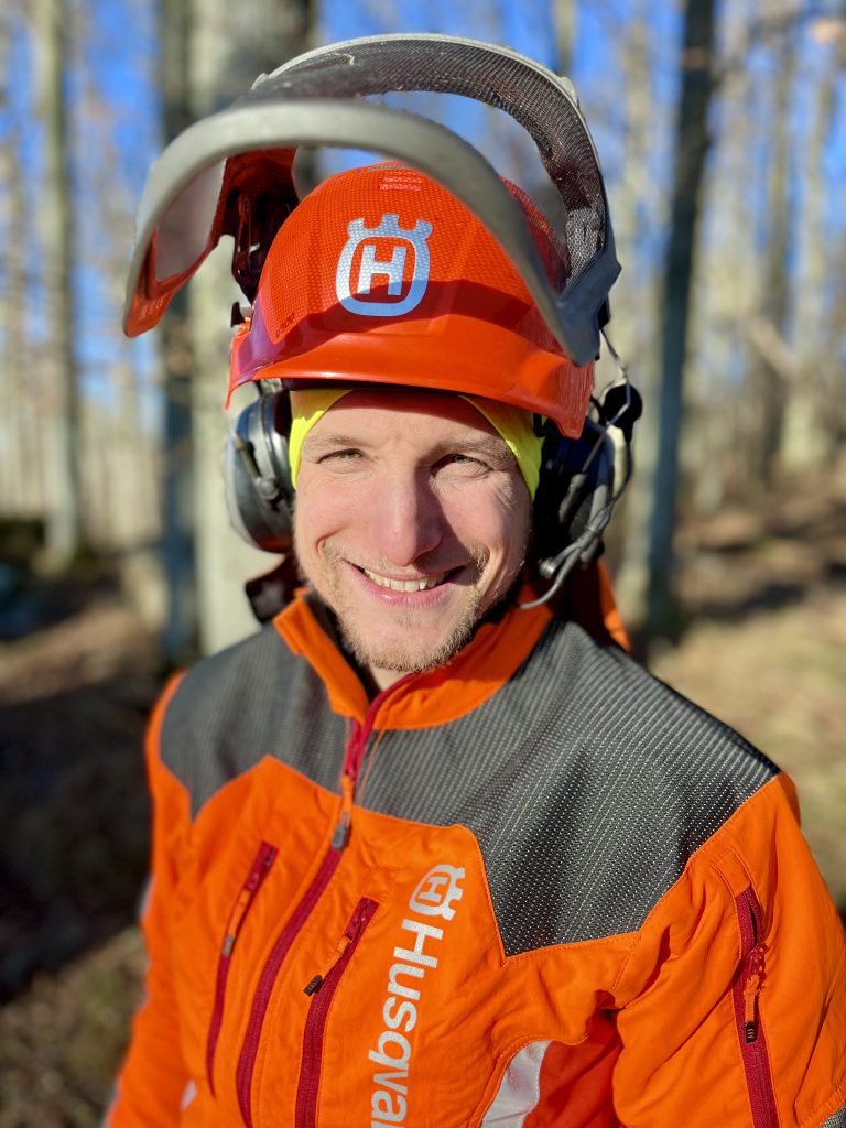 David Dymén i arbetskläder